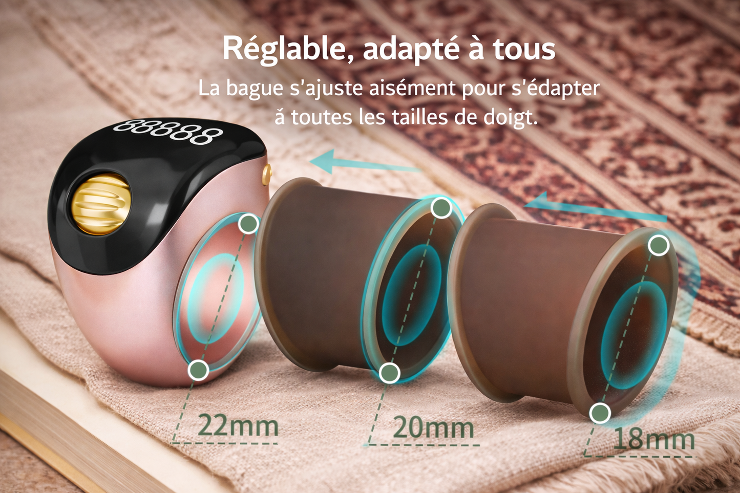 Tasbih Électronique – Compteur de Dhikr Discret et Moderne